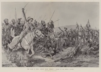 De Geallieerden in China, Duitse troepen juichen een aanval van de Bengal Lancers toe